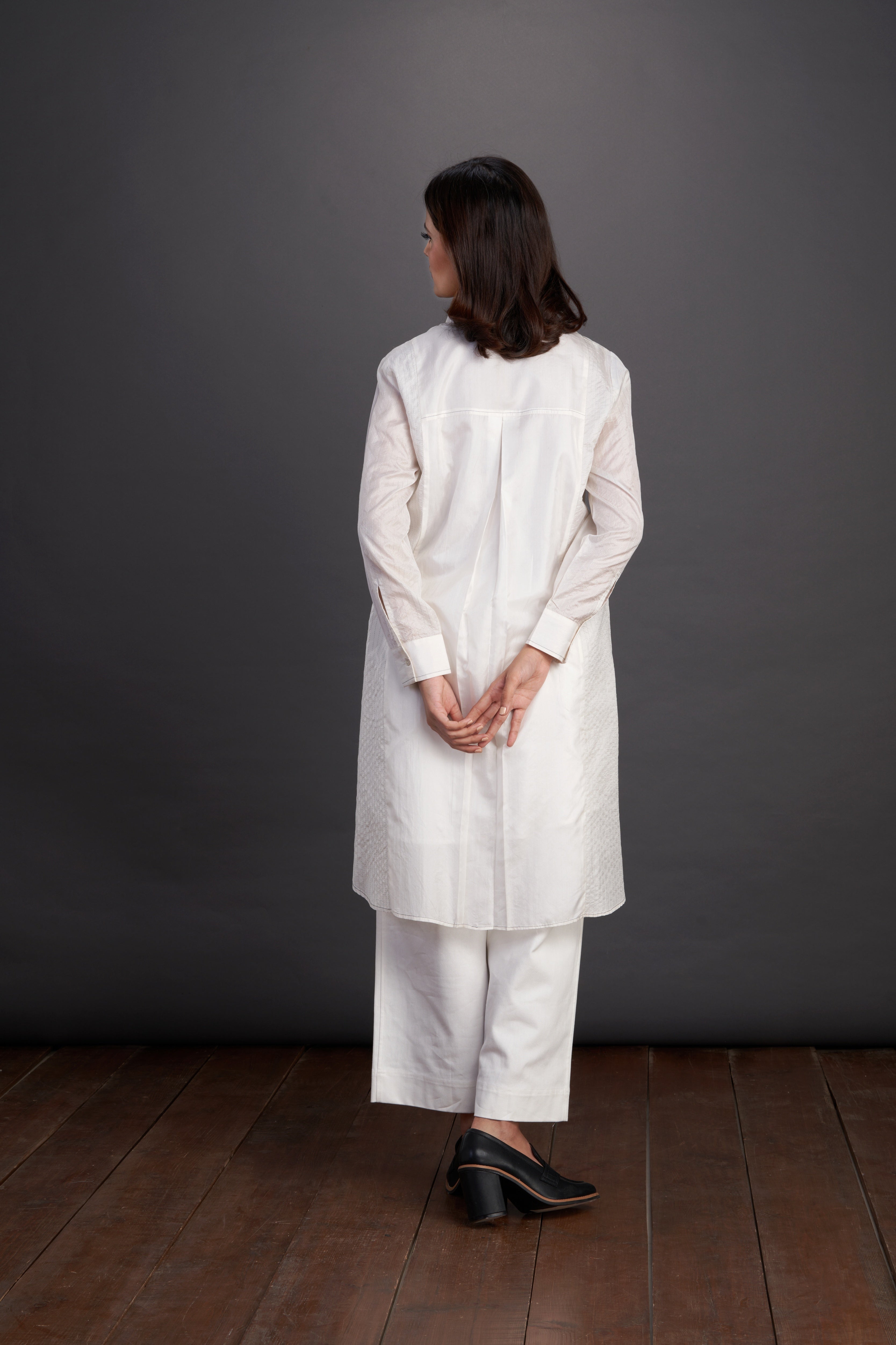 Texture Back Panel Tunic