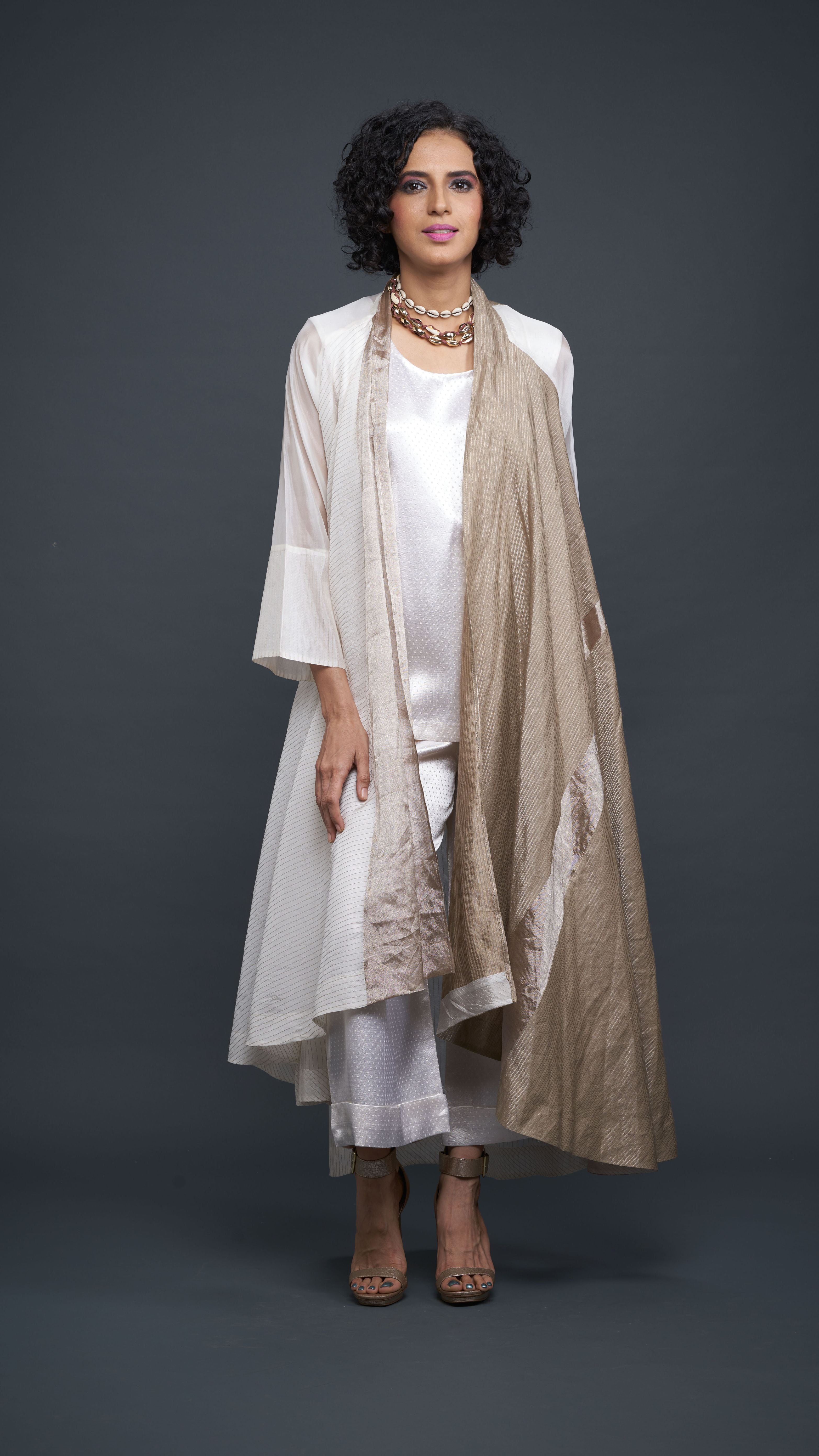 Zari And Mushru Jacket Set