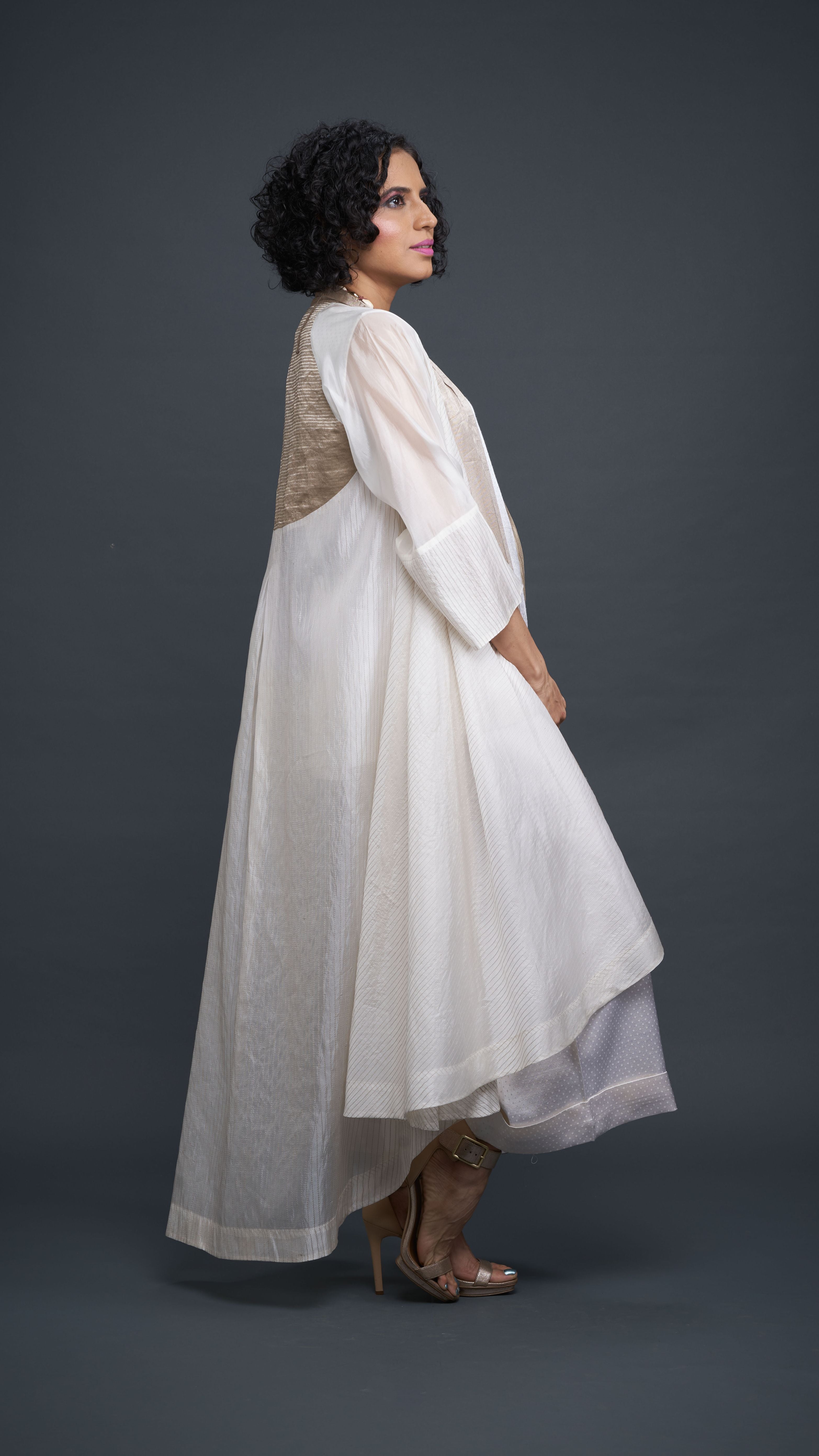 Zari And Mushru Jacket Set