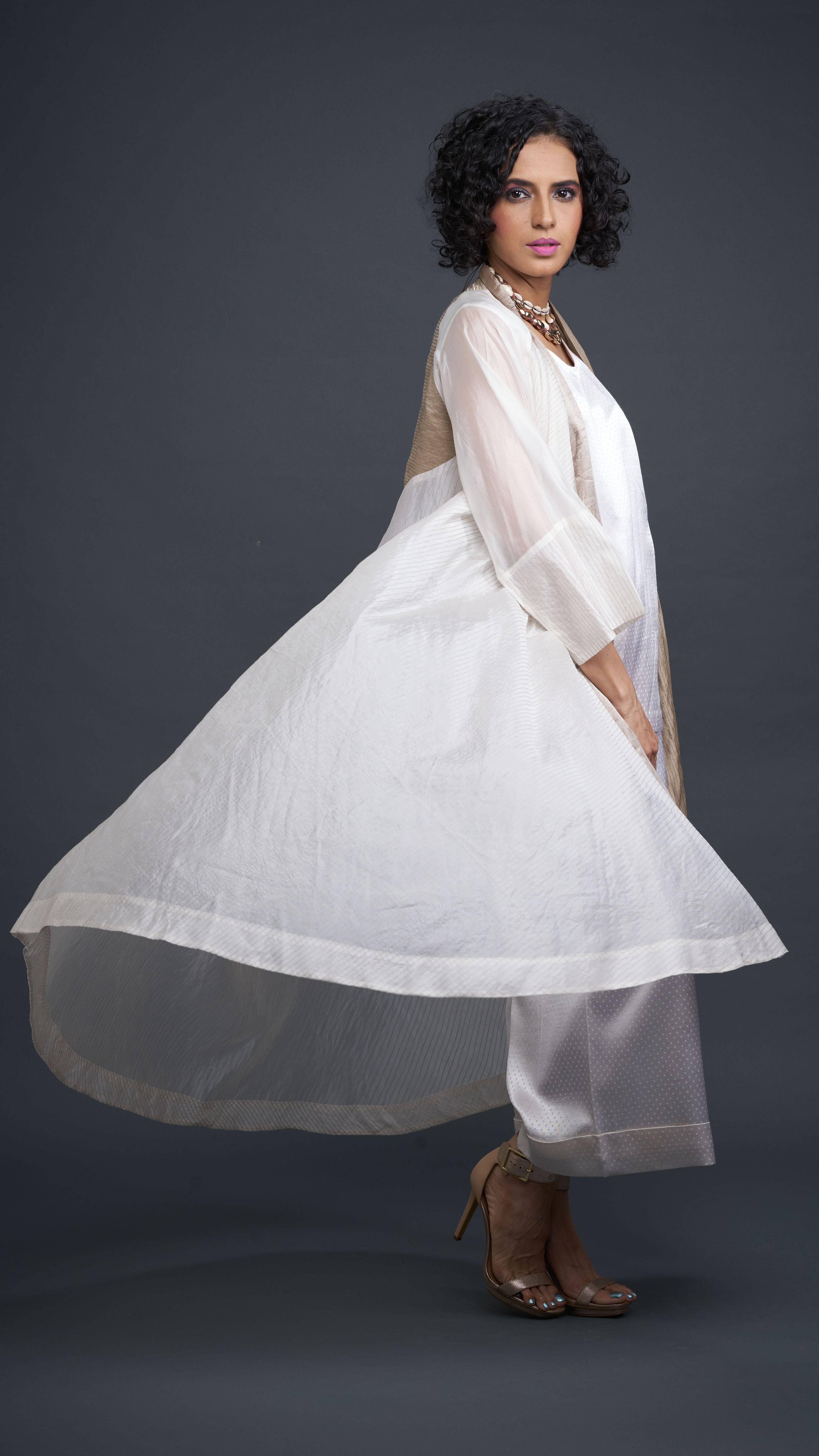 Zari And Mushru Jacket Set