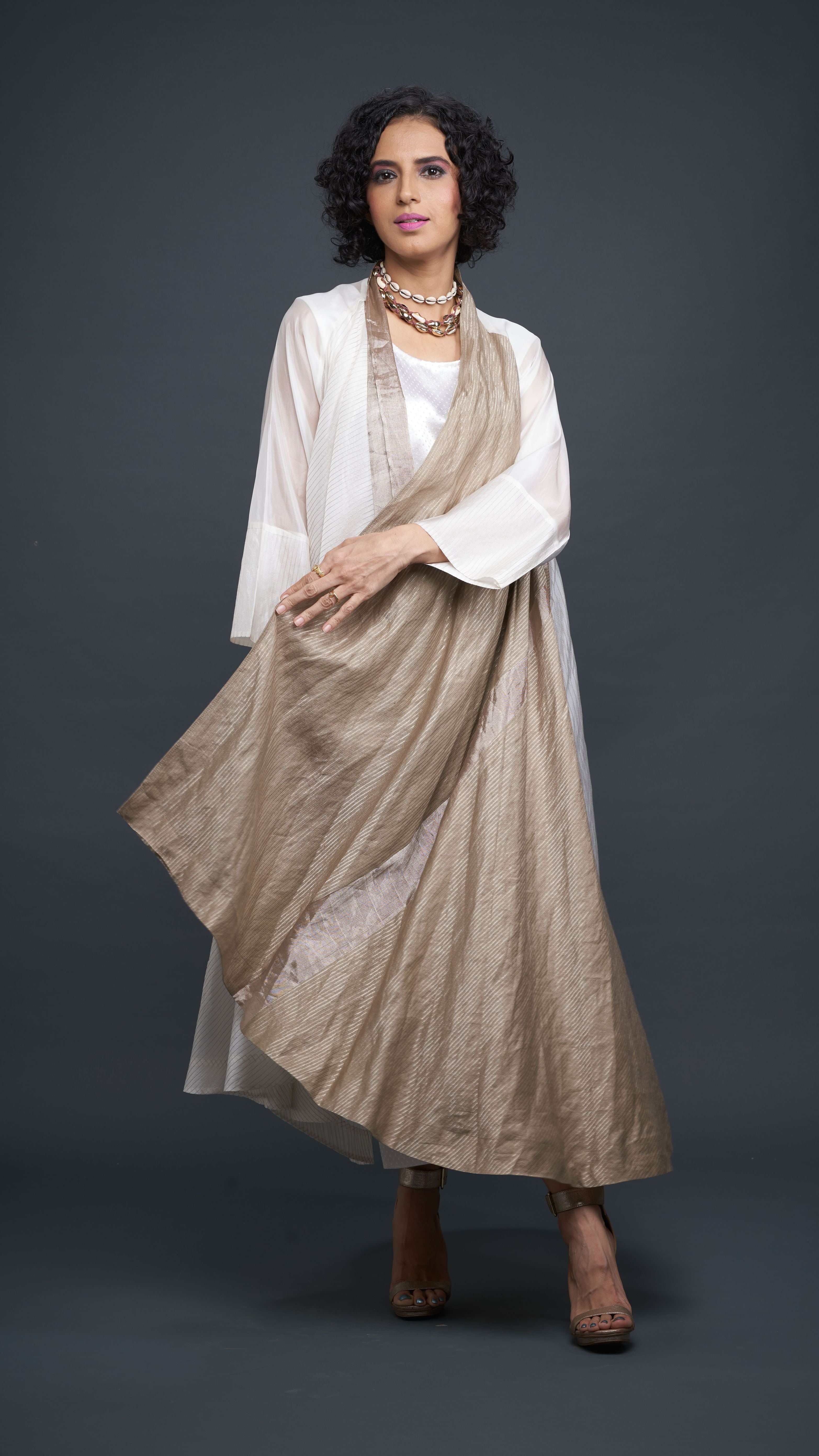 Zari And Mushru Jacket Set