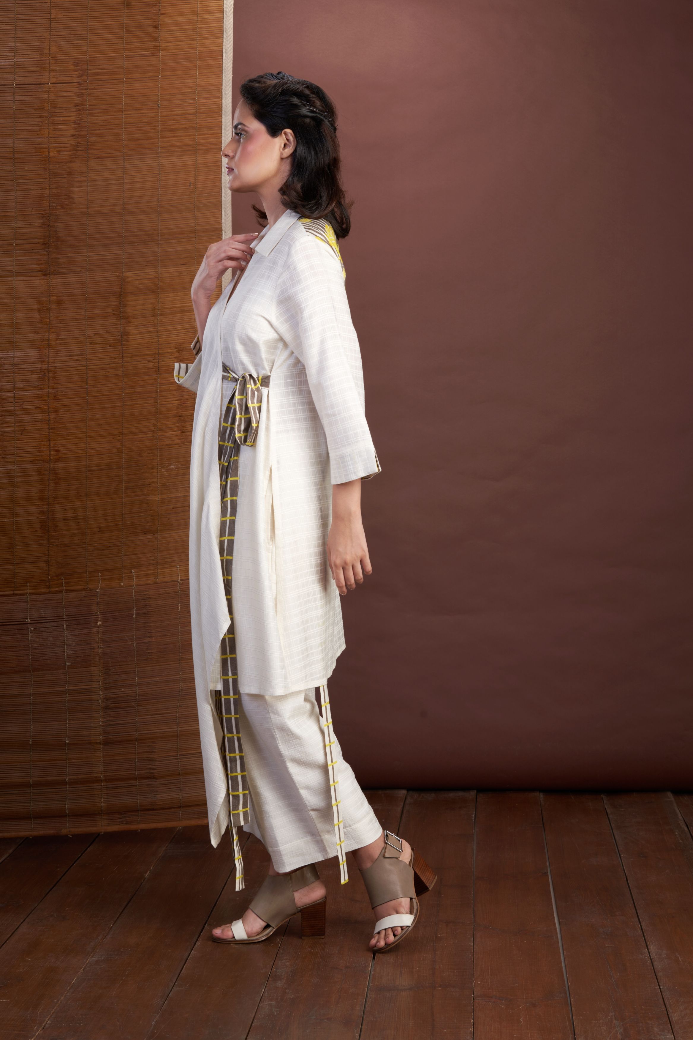 Off White-Overlap Tunic