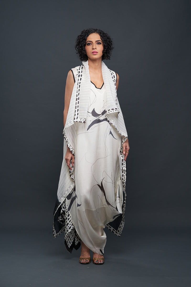 Sleevless Dress With Jacket