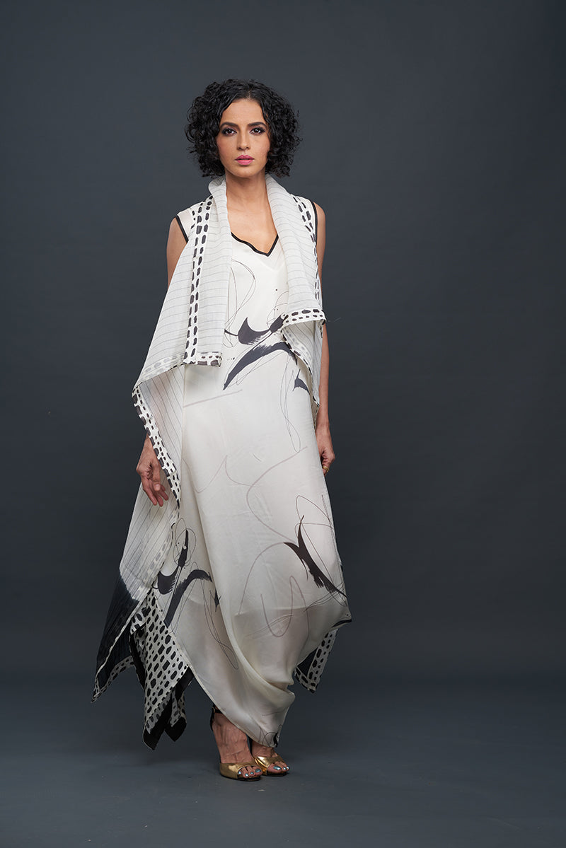 Sleevless Dress With Jacket