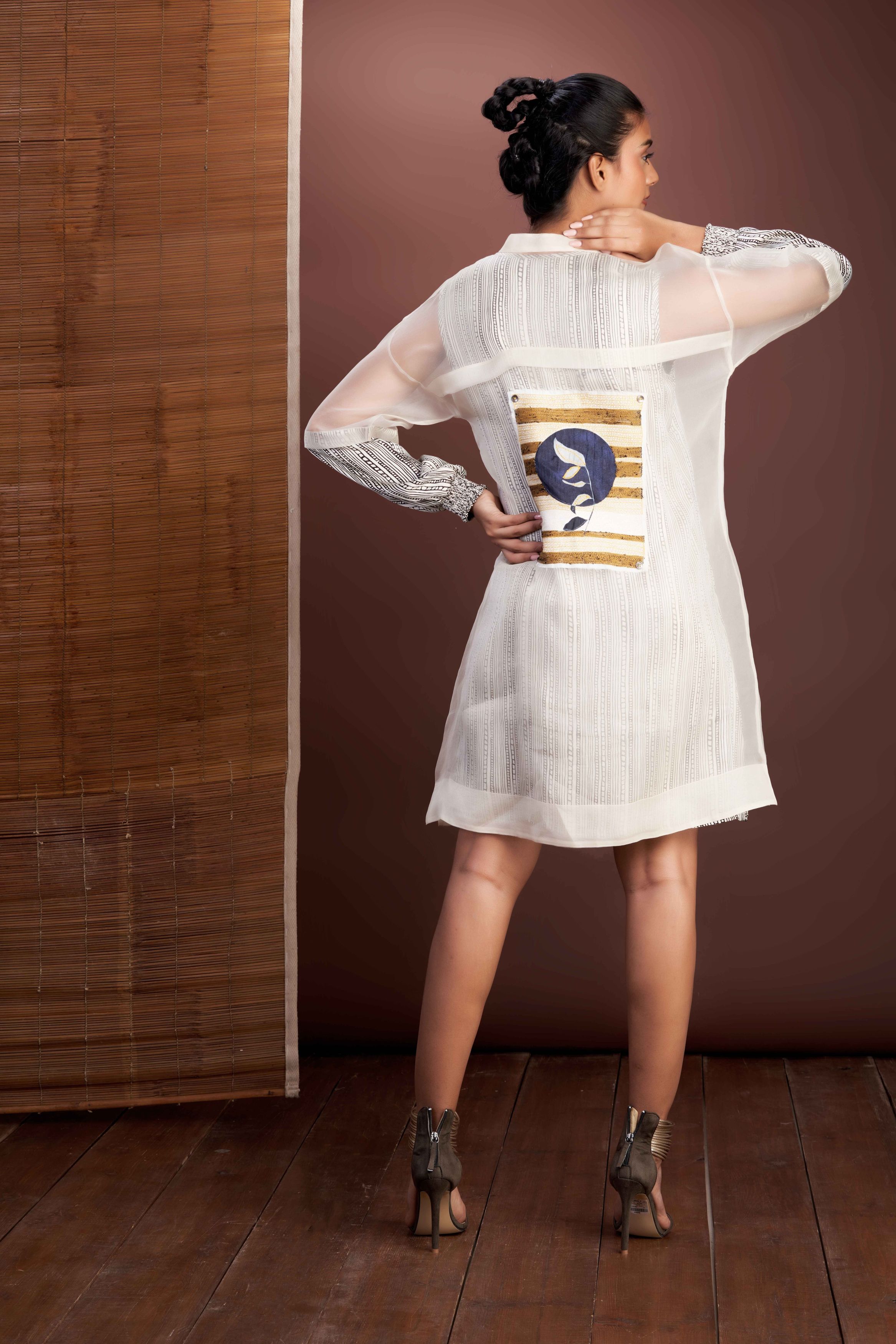 Two Layer Zipper Dress