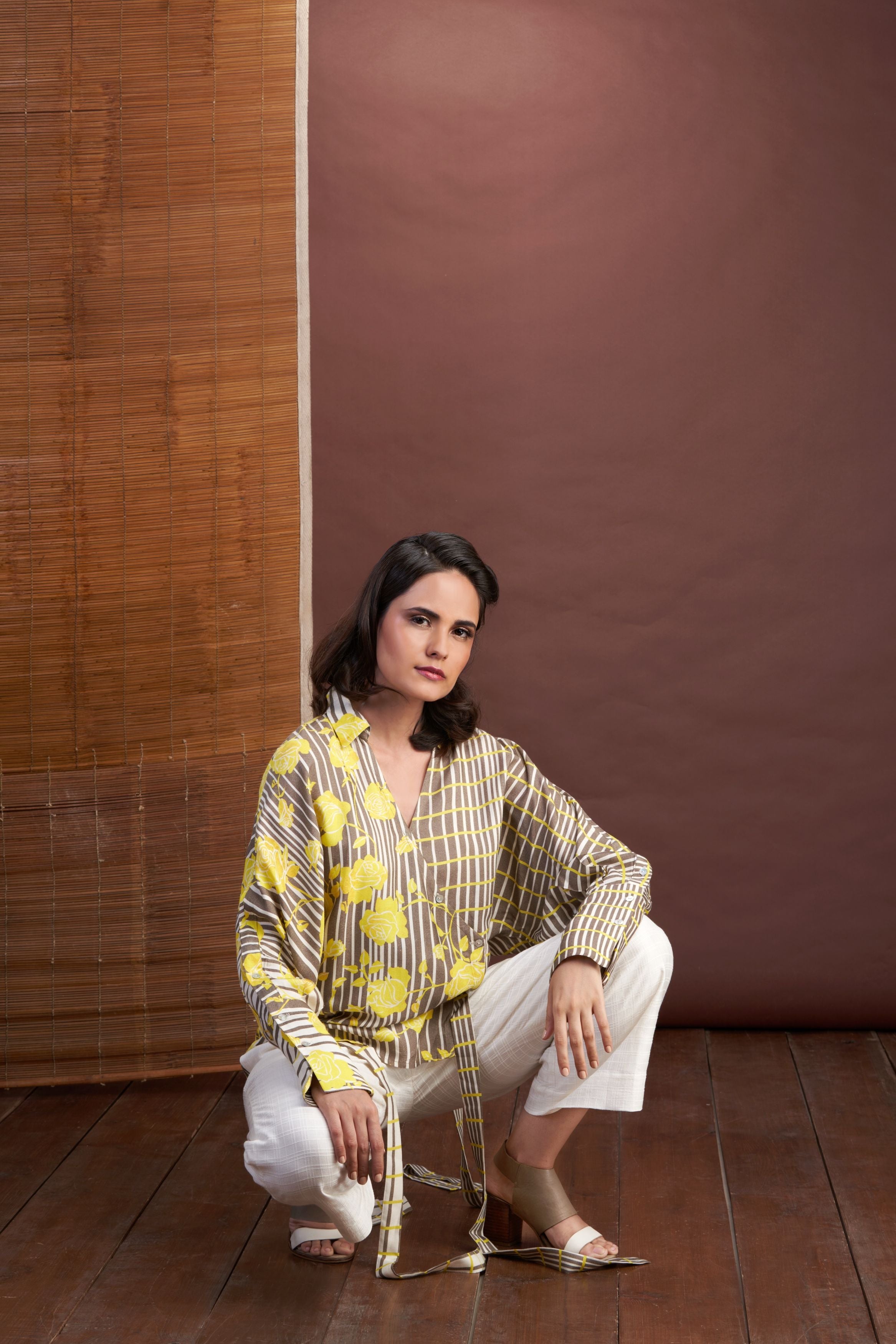 Yellow-Overlap Shirt