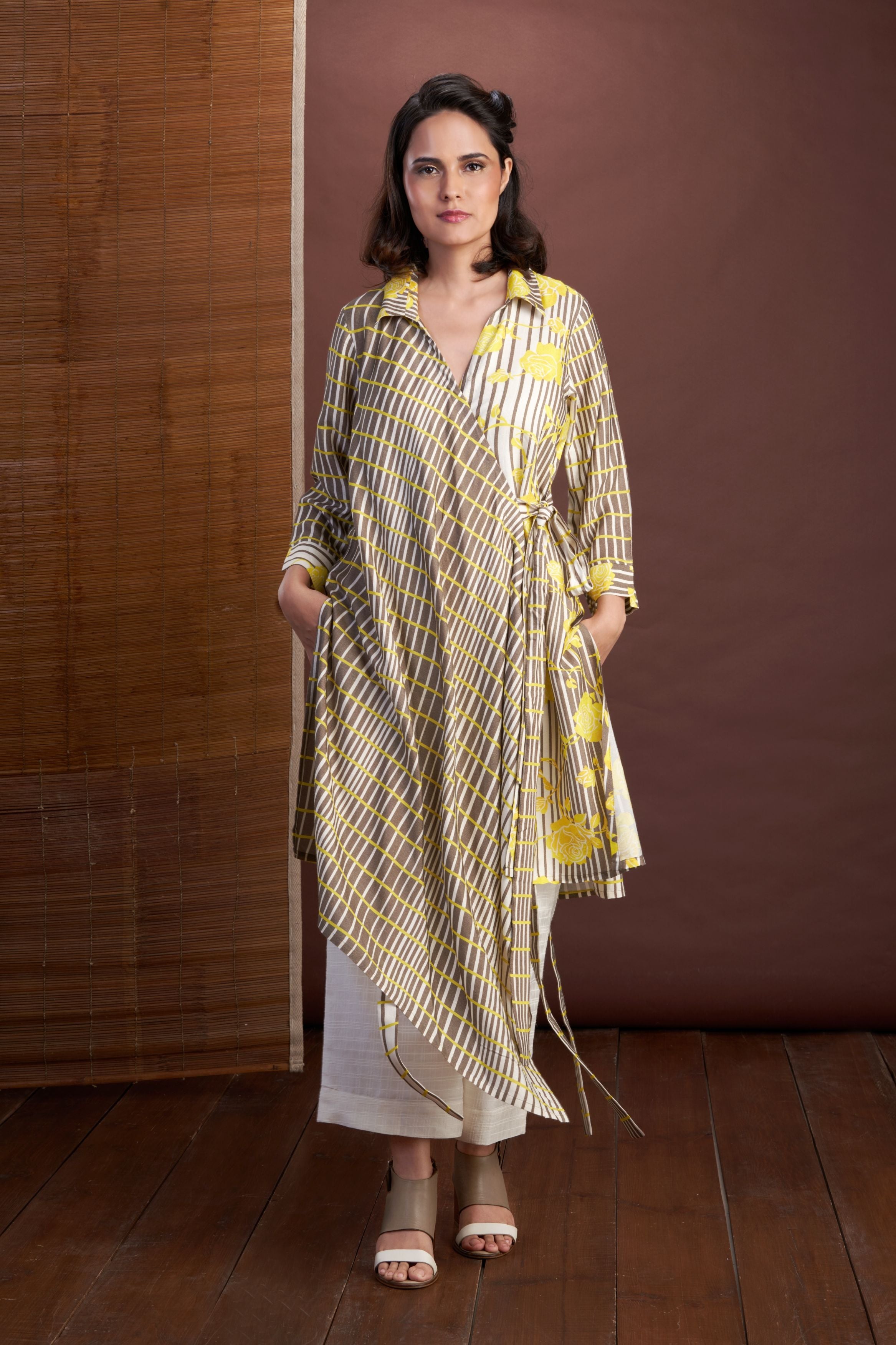Yellow-Overlap Tunic