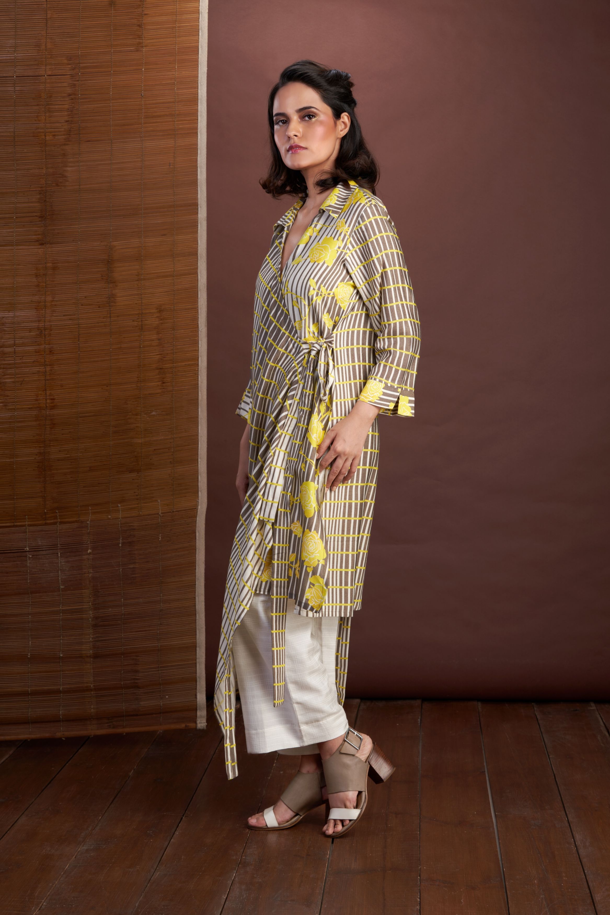 Yellow-Overlap Tunic