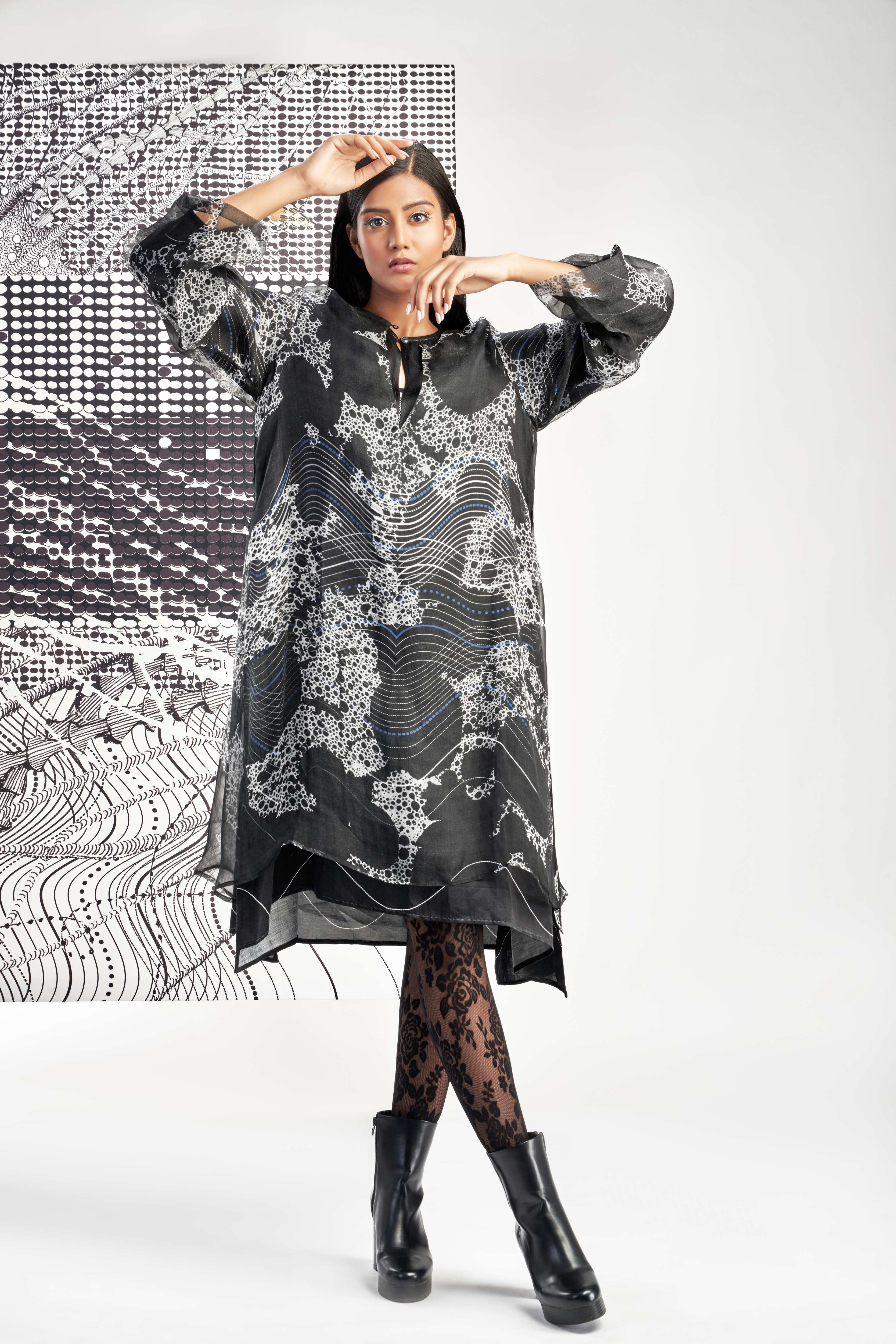 Black- Two Layer Tunic