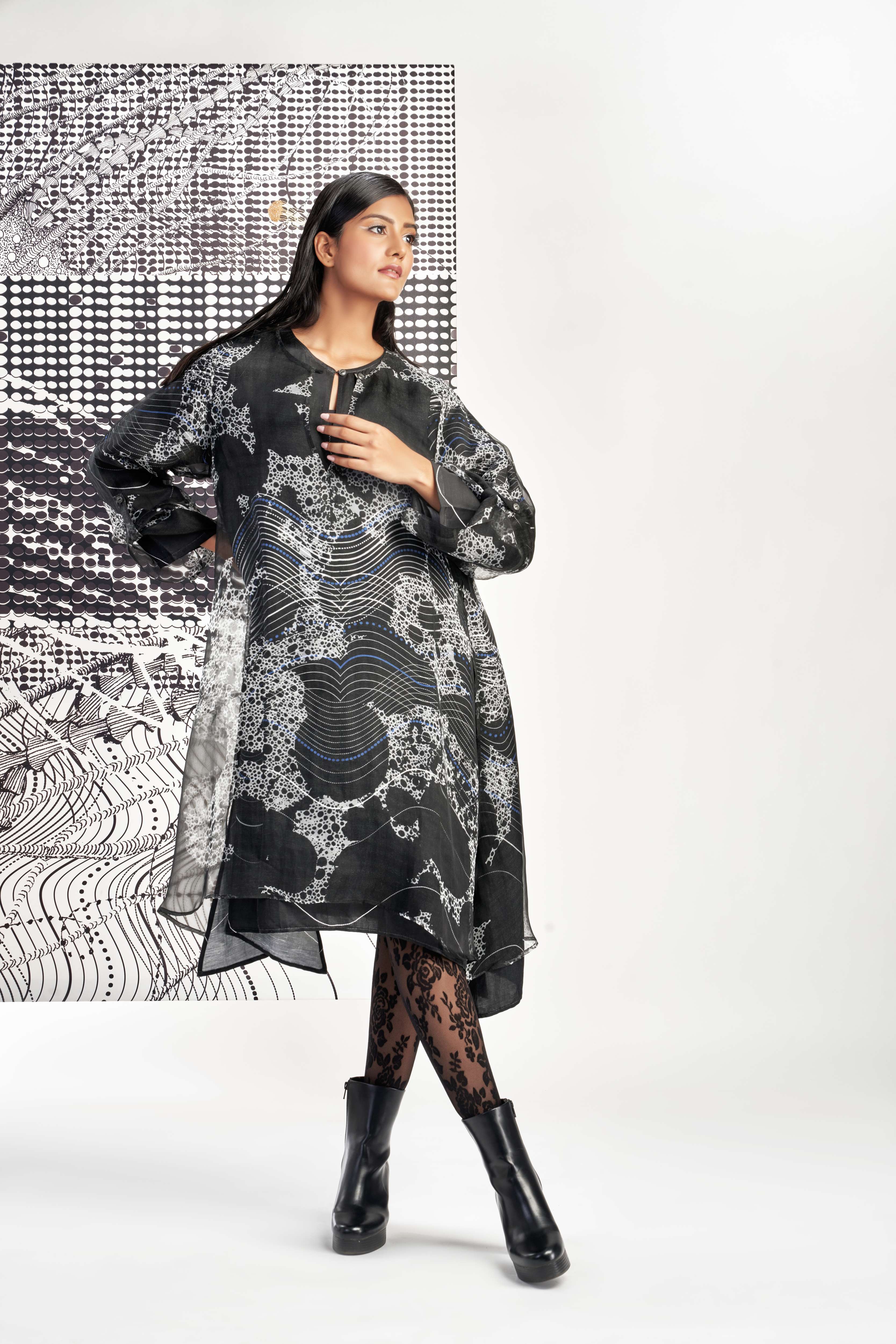 Black- Two Layer Tunic