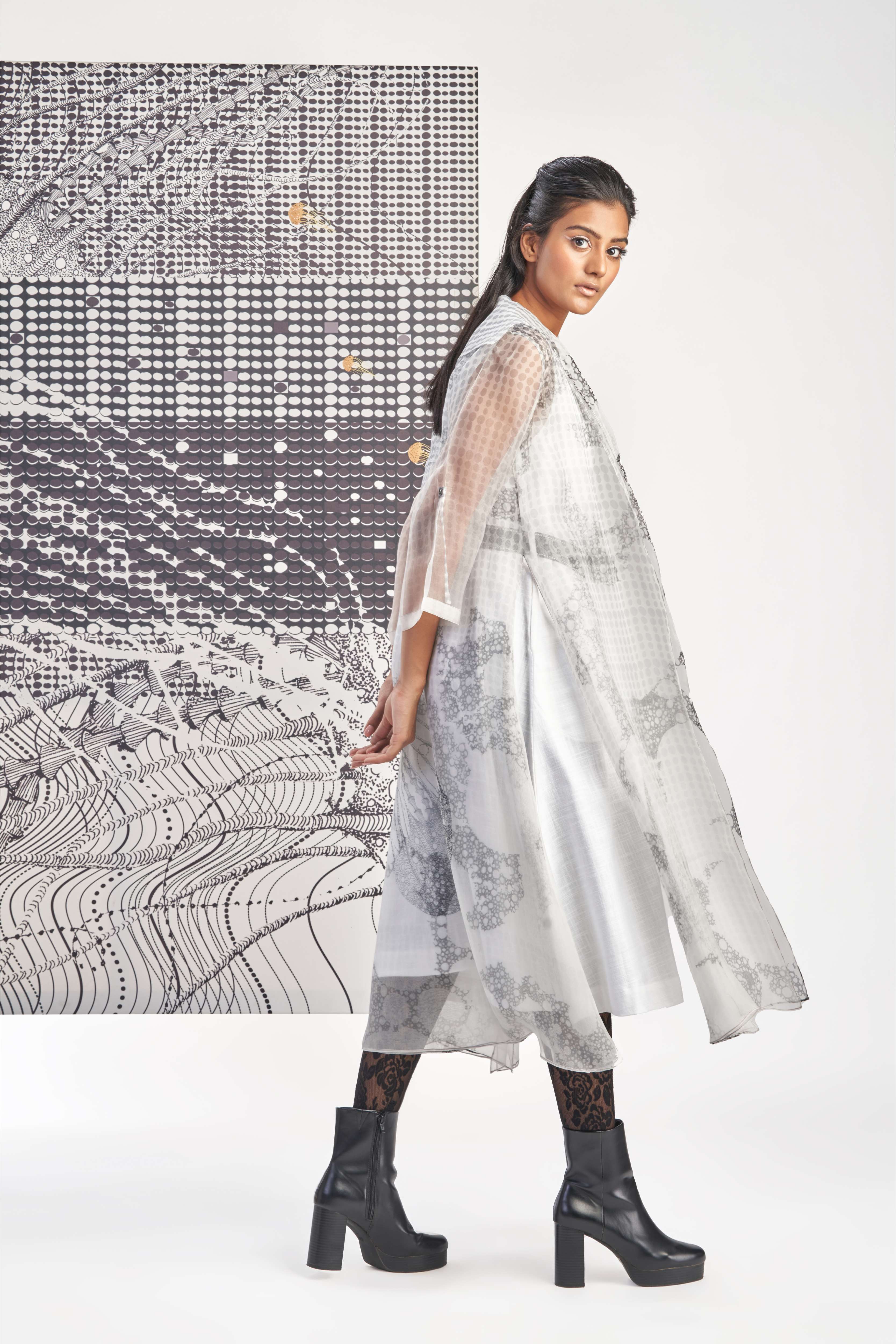 White- Sleeveless A-Line Dress