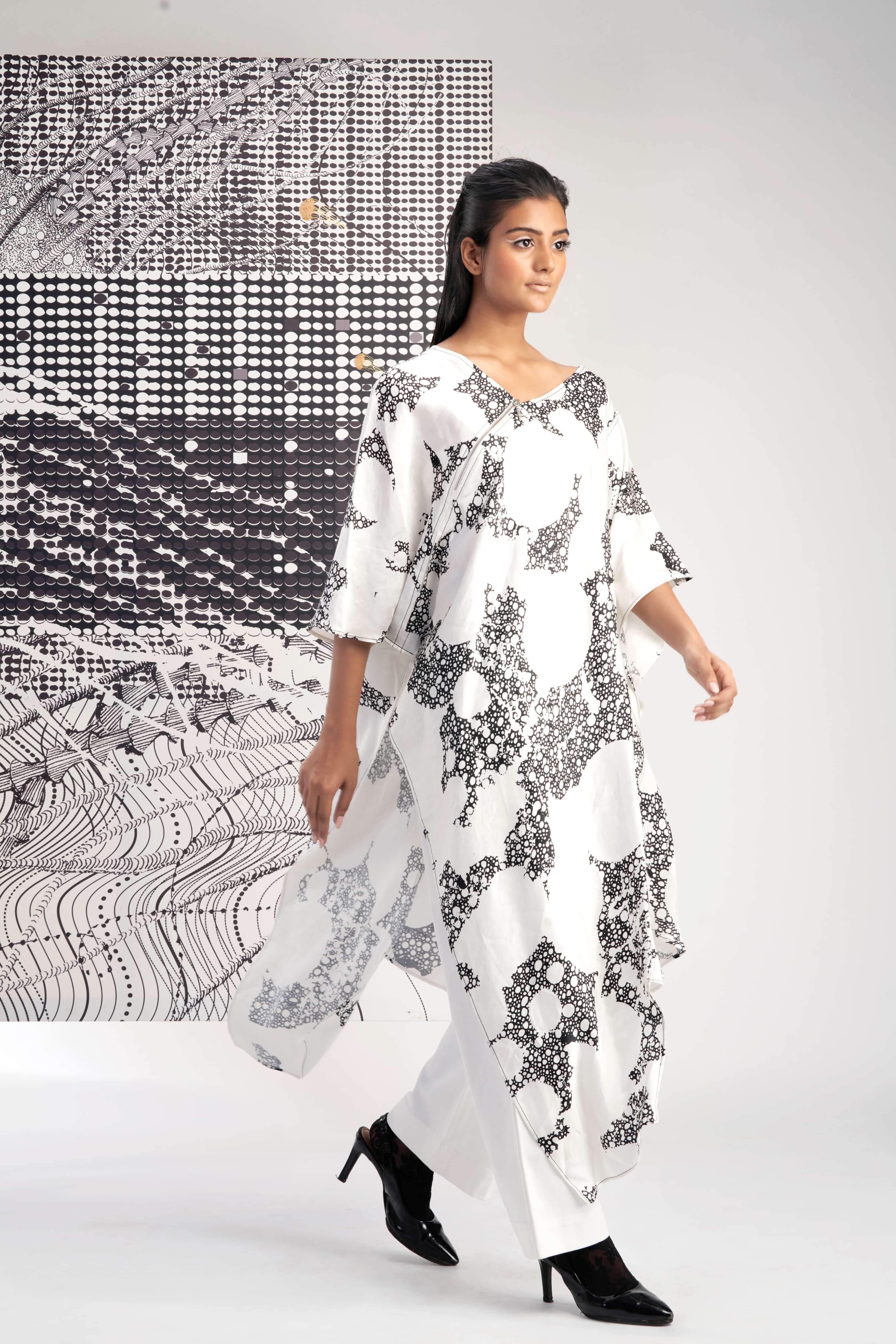 White- Assymetric Long Tunic