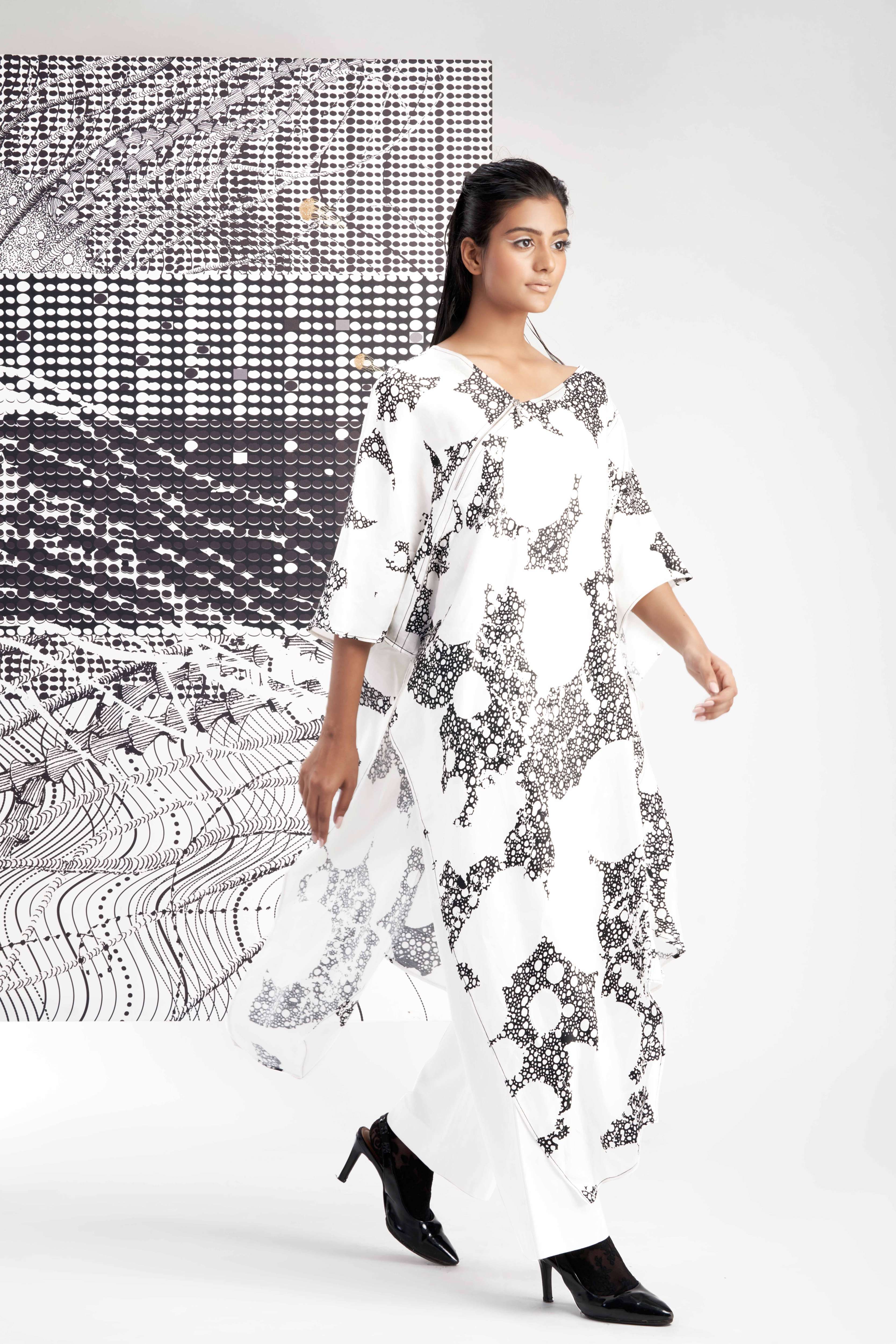 White- Assymetric Long Tunic