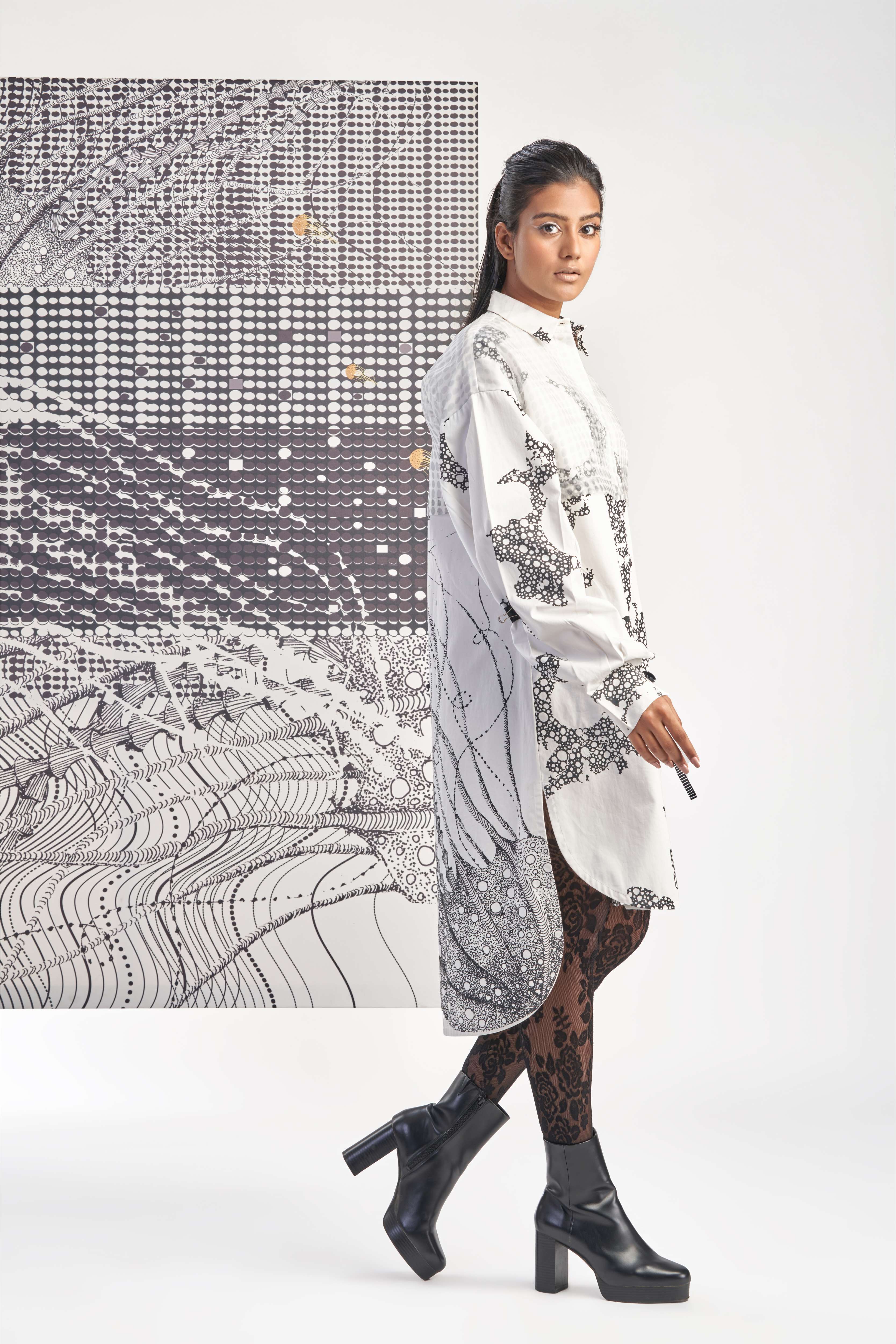 White- Long & Short Shirt Tunic