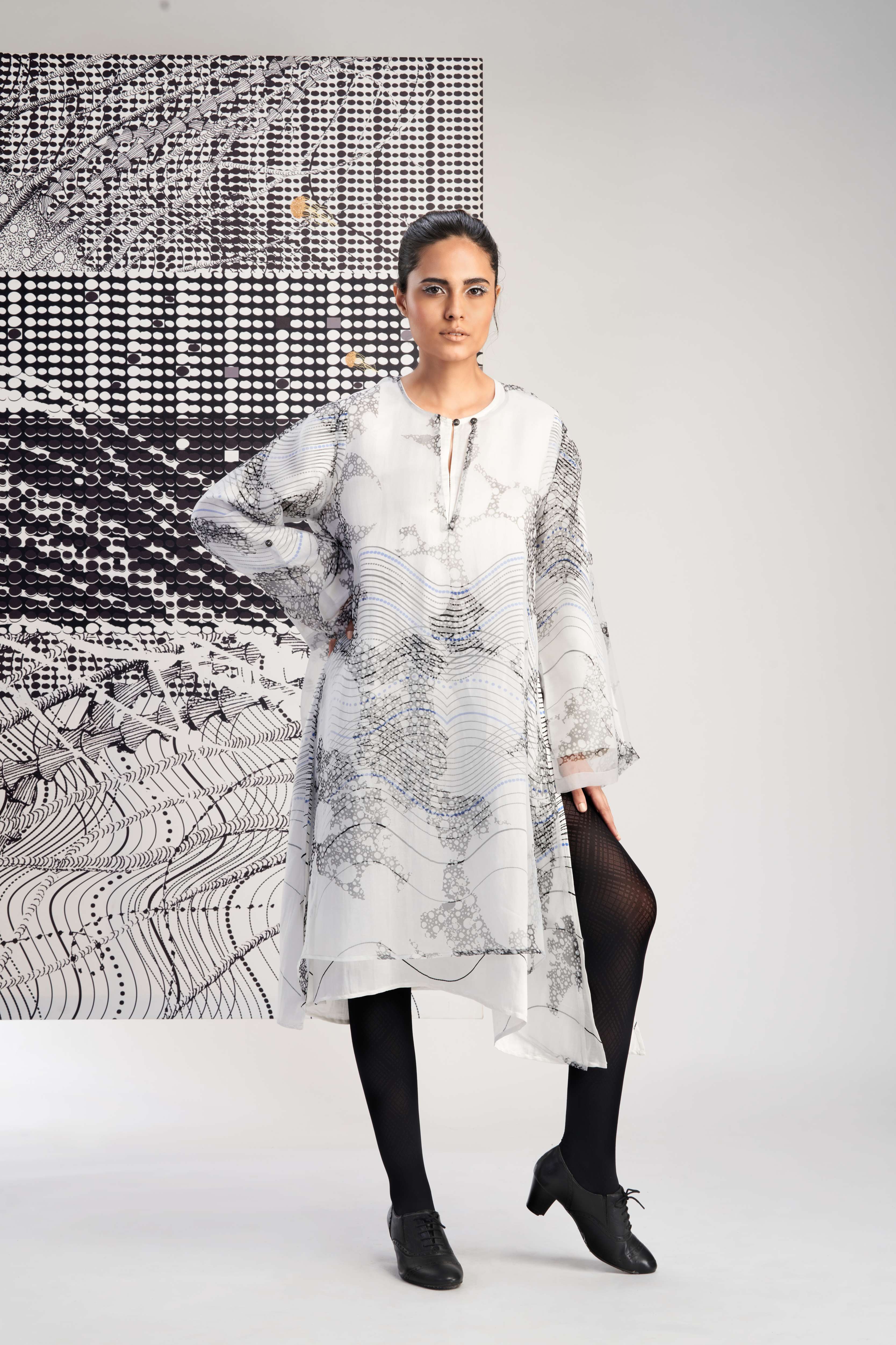 White- Two Layer Tunic