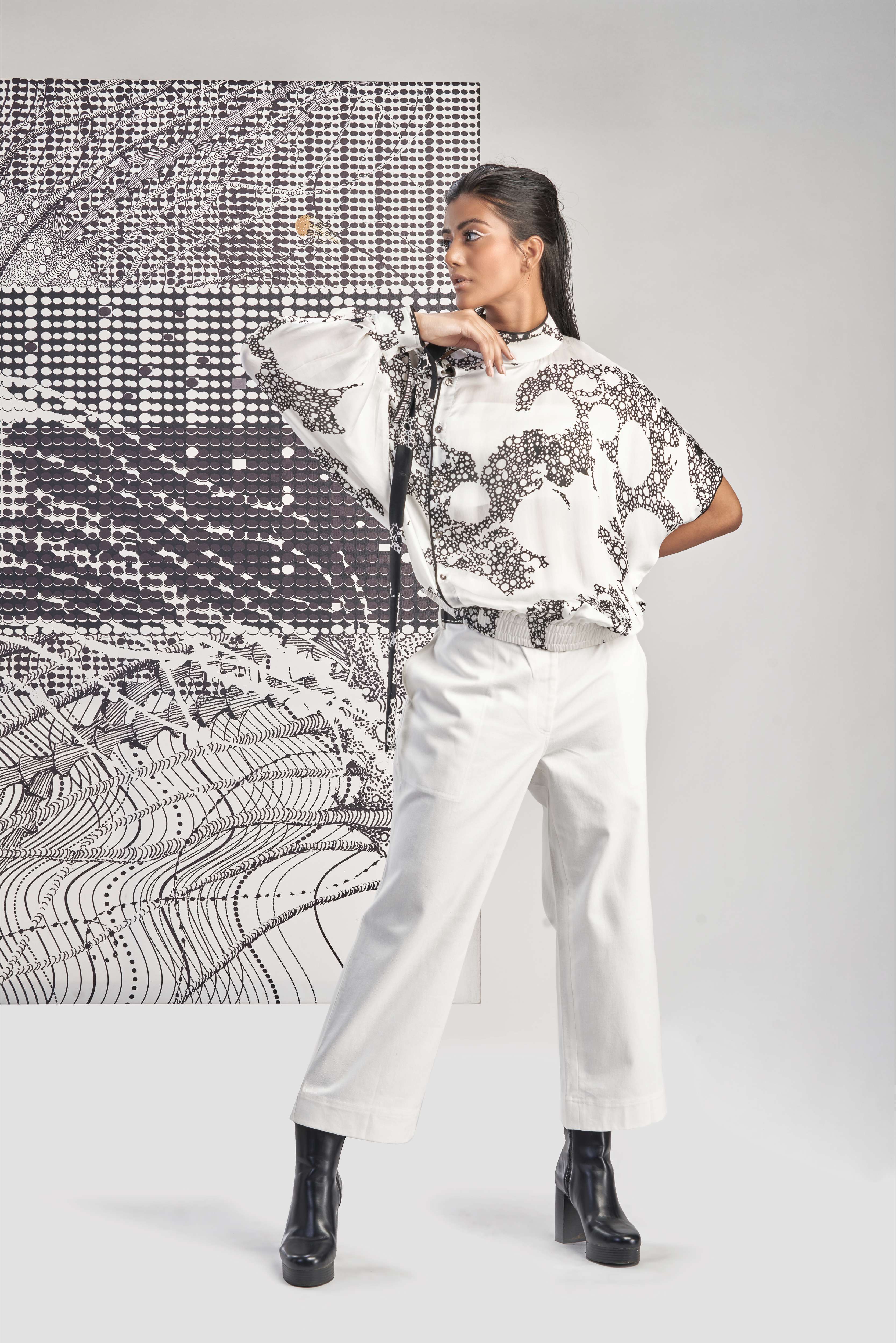 White- Cold Shoulder Top