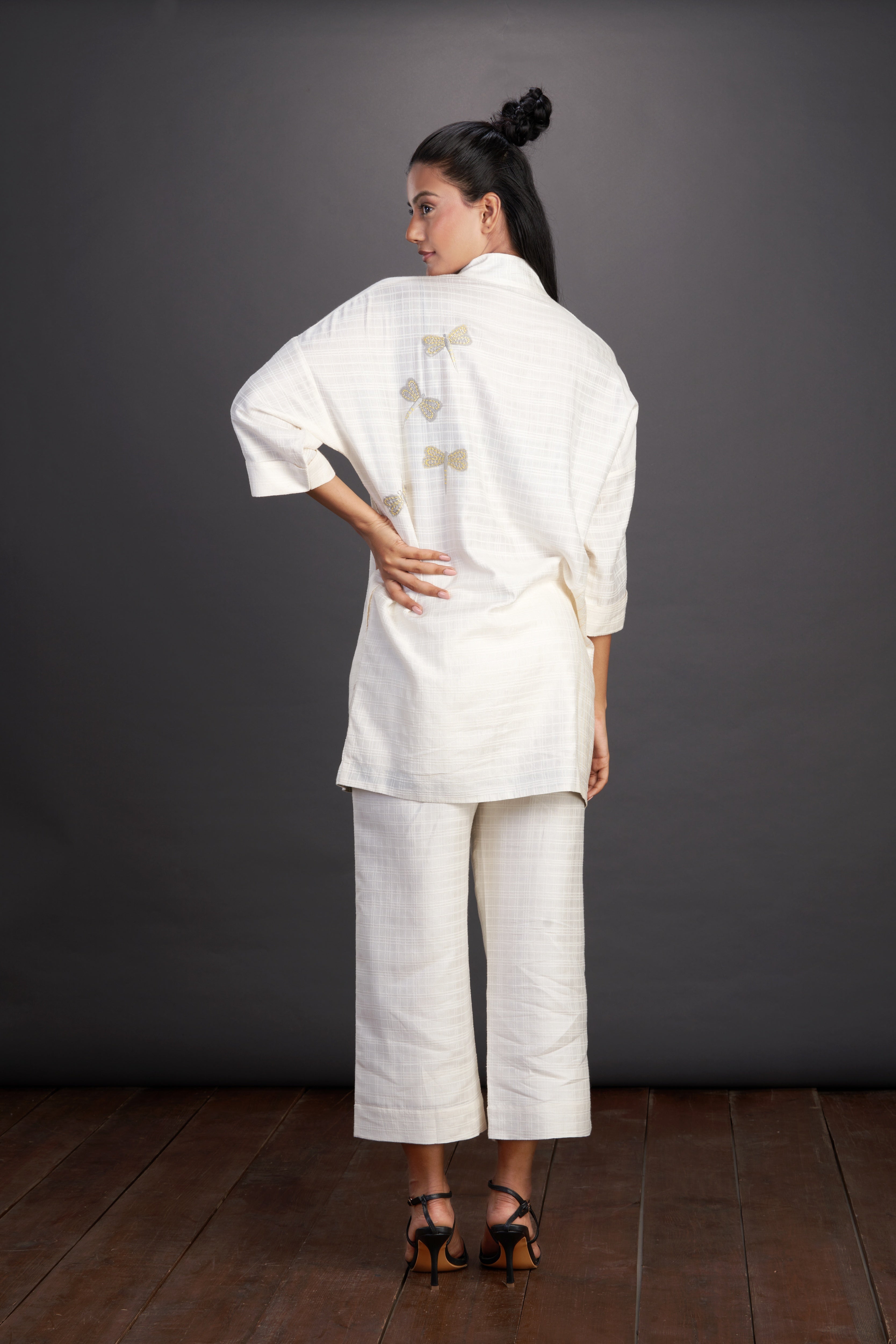 Assymetric Collar Top