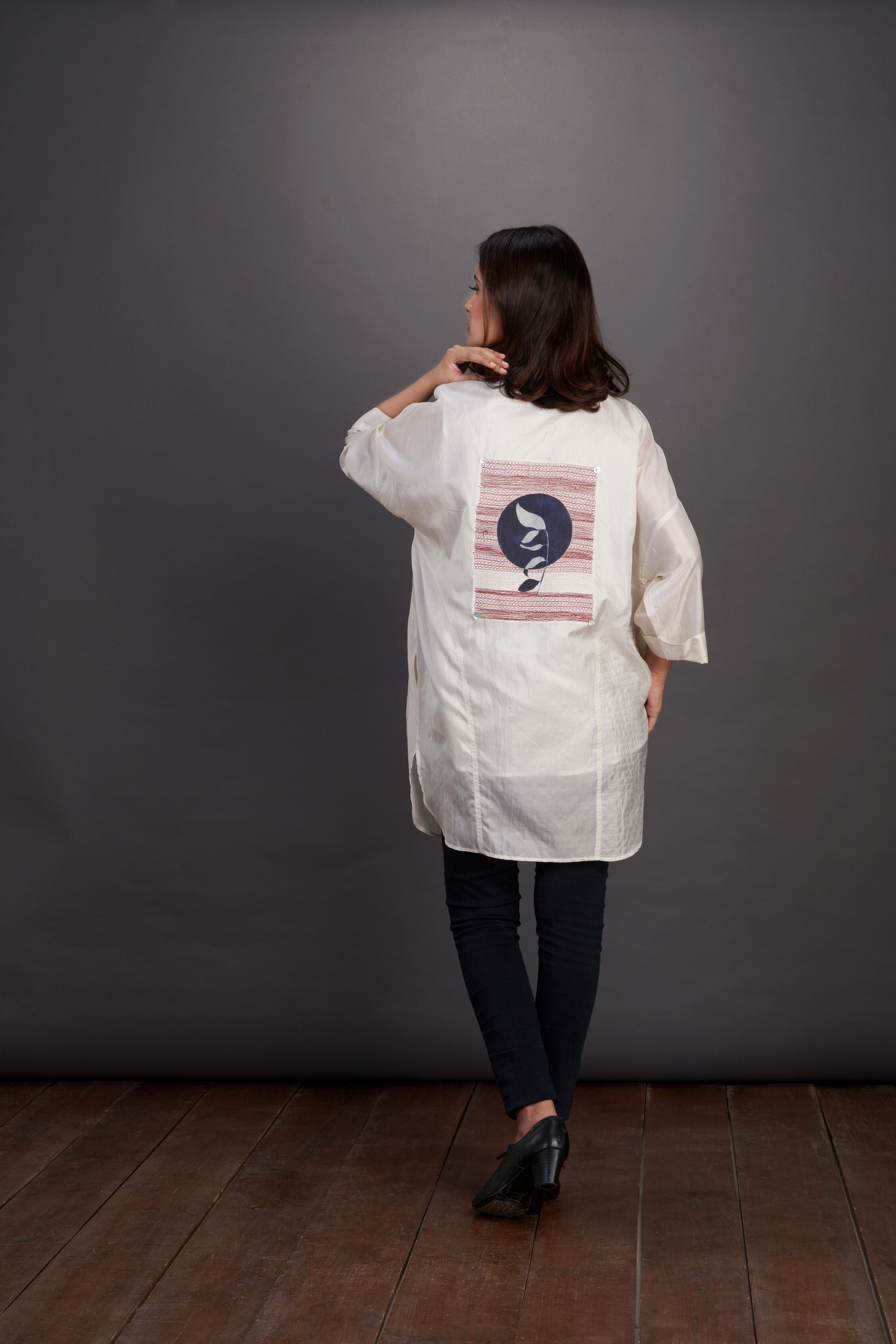 Assymetric Collar Top