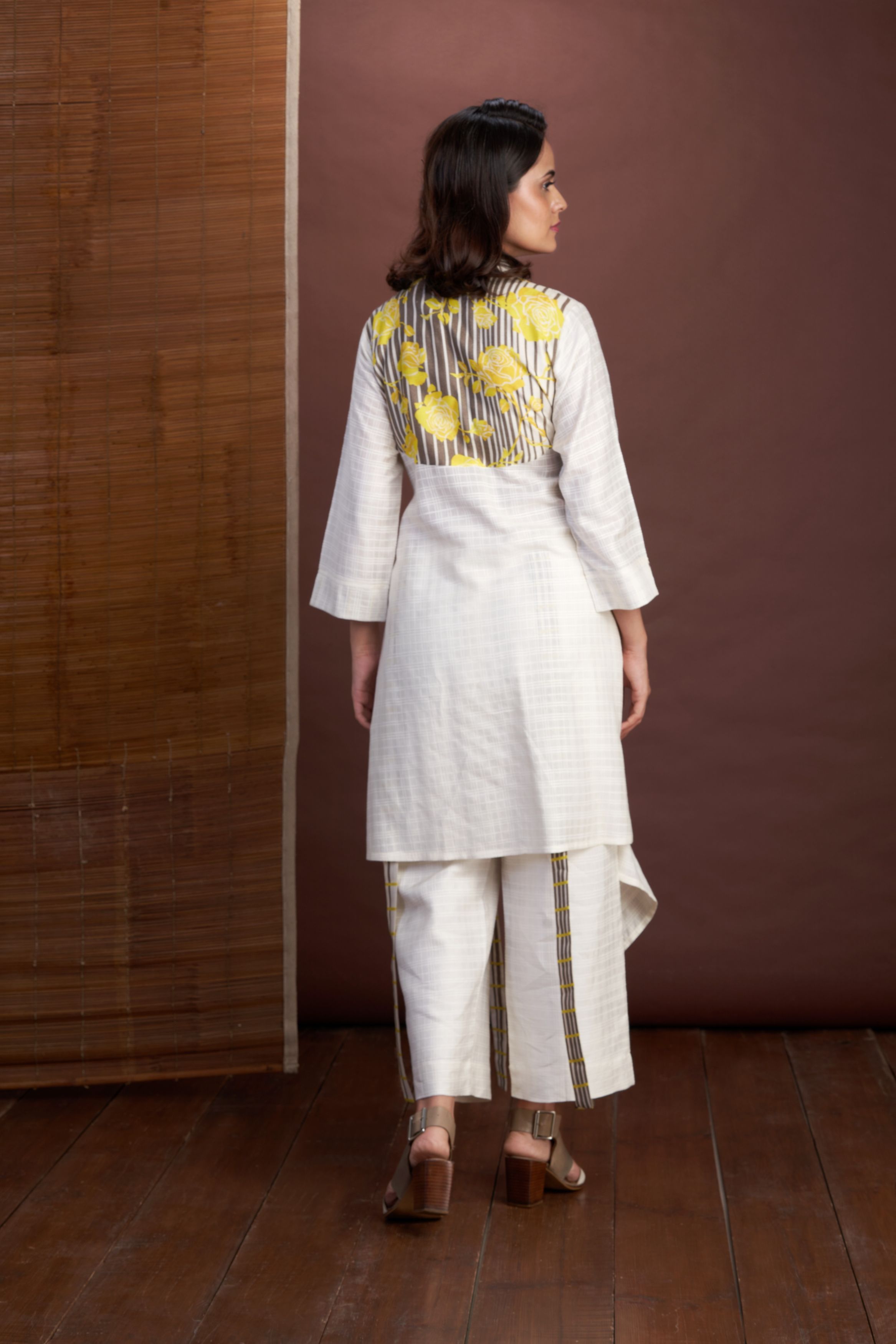 Off White-Overlap Tunic