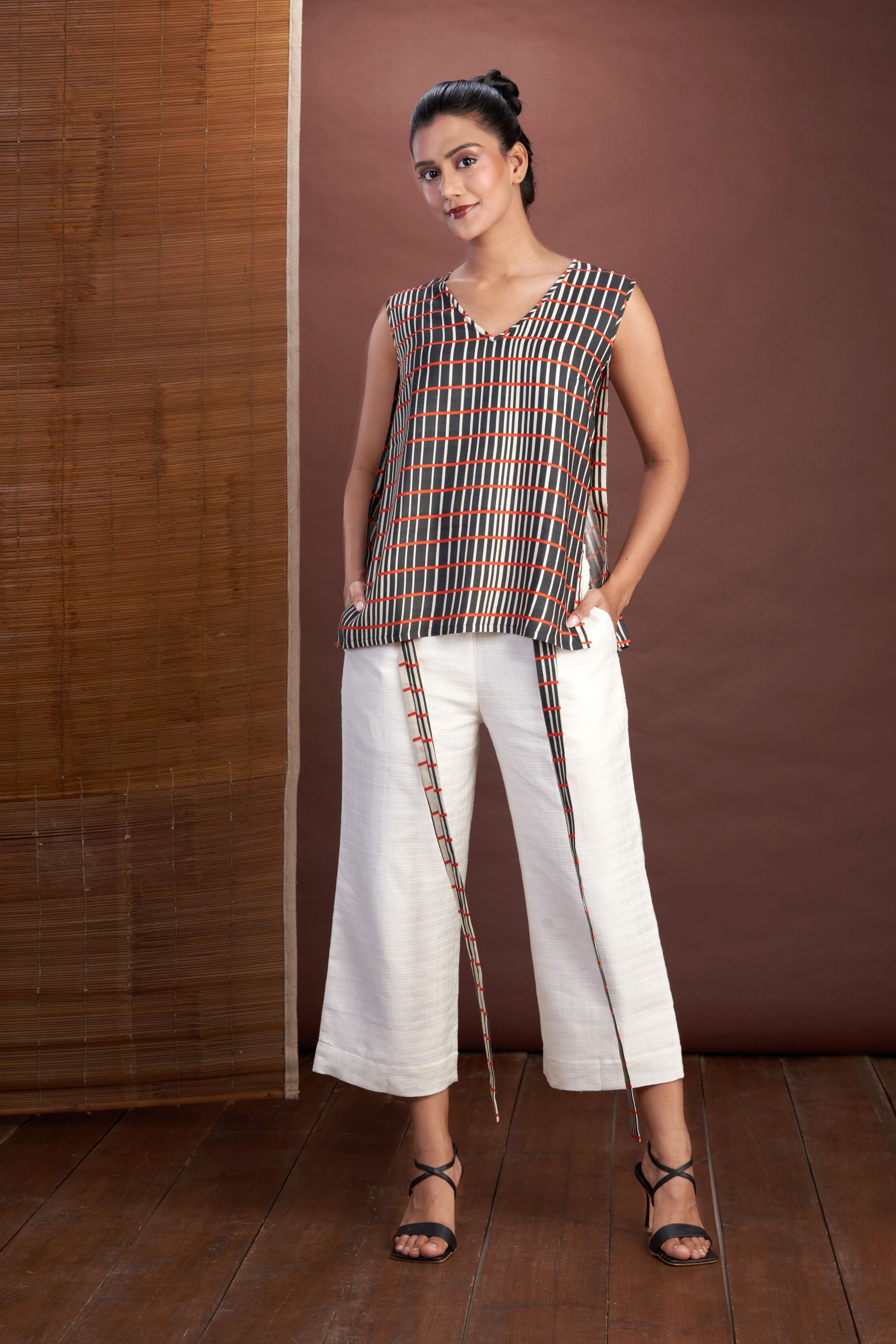 Straight Pant With Sash