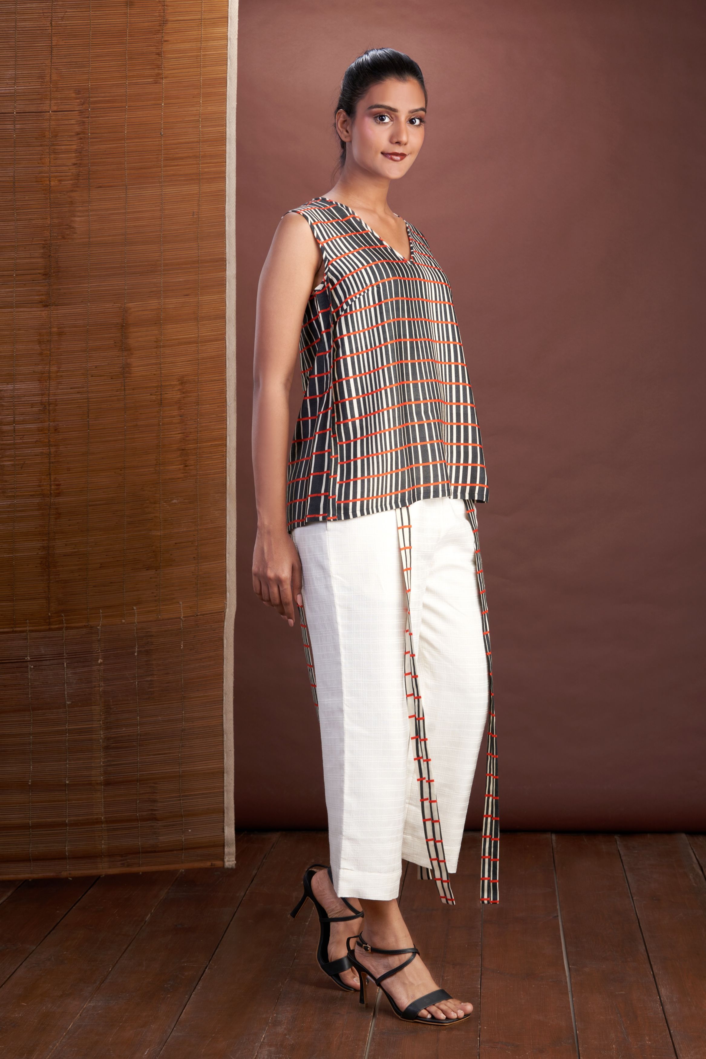 Straight Pant With Sash