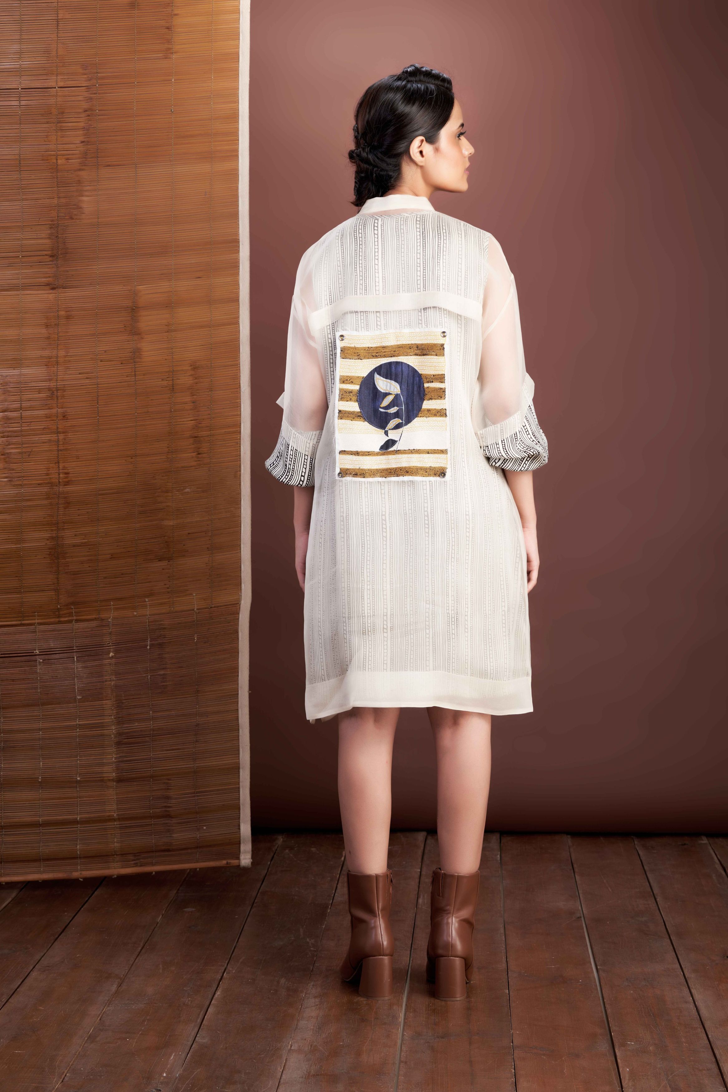 Two Layer Zipper Dress