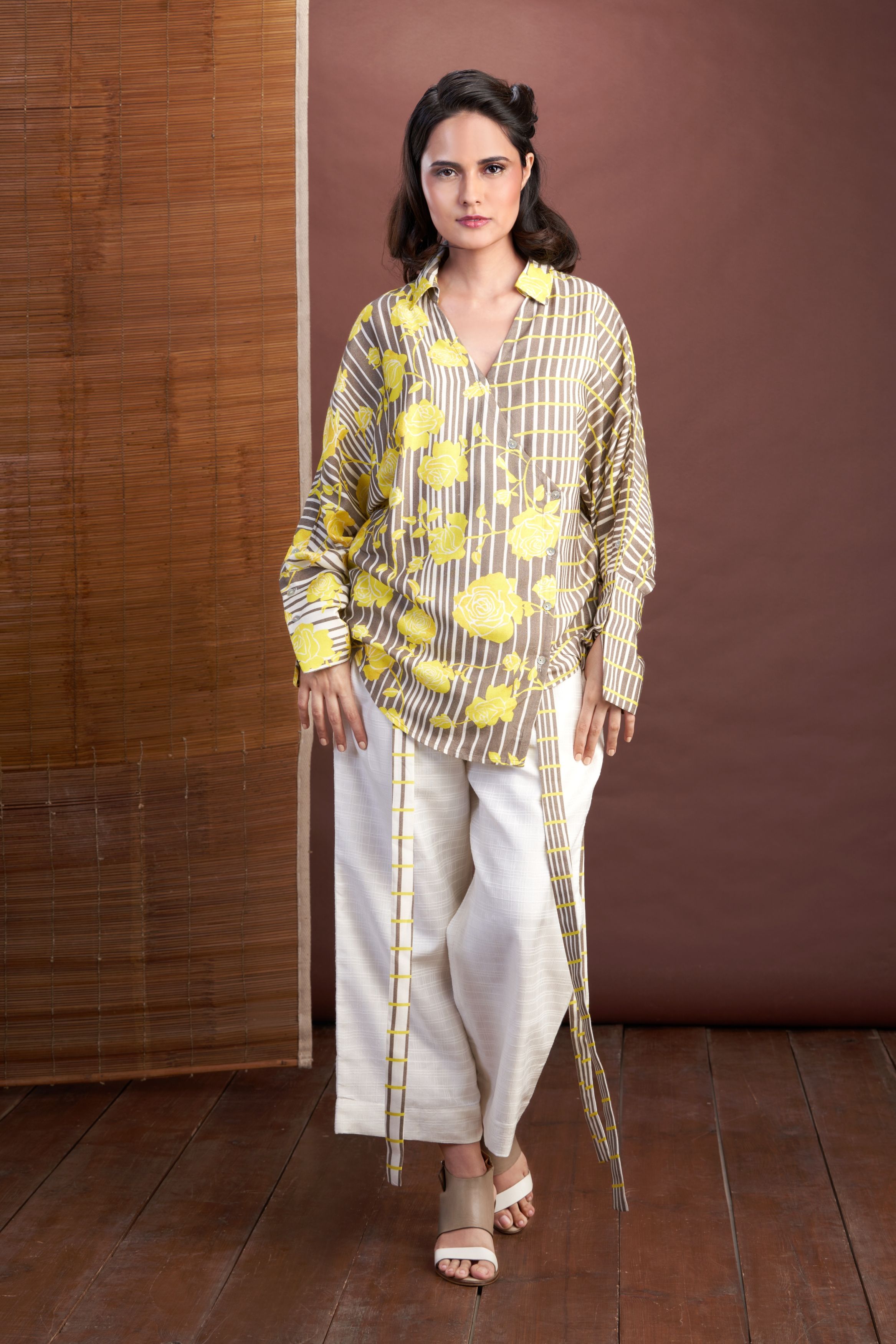 Yellow-Overlap Shirt