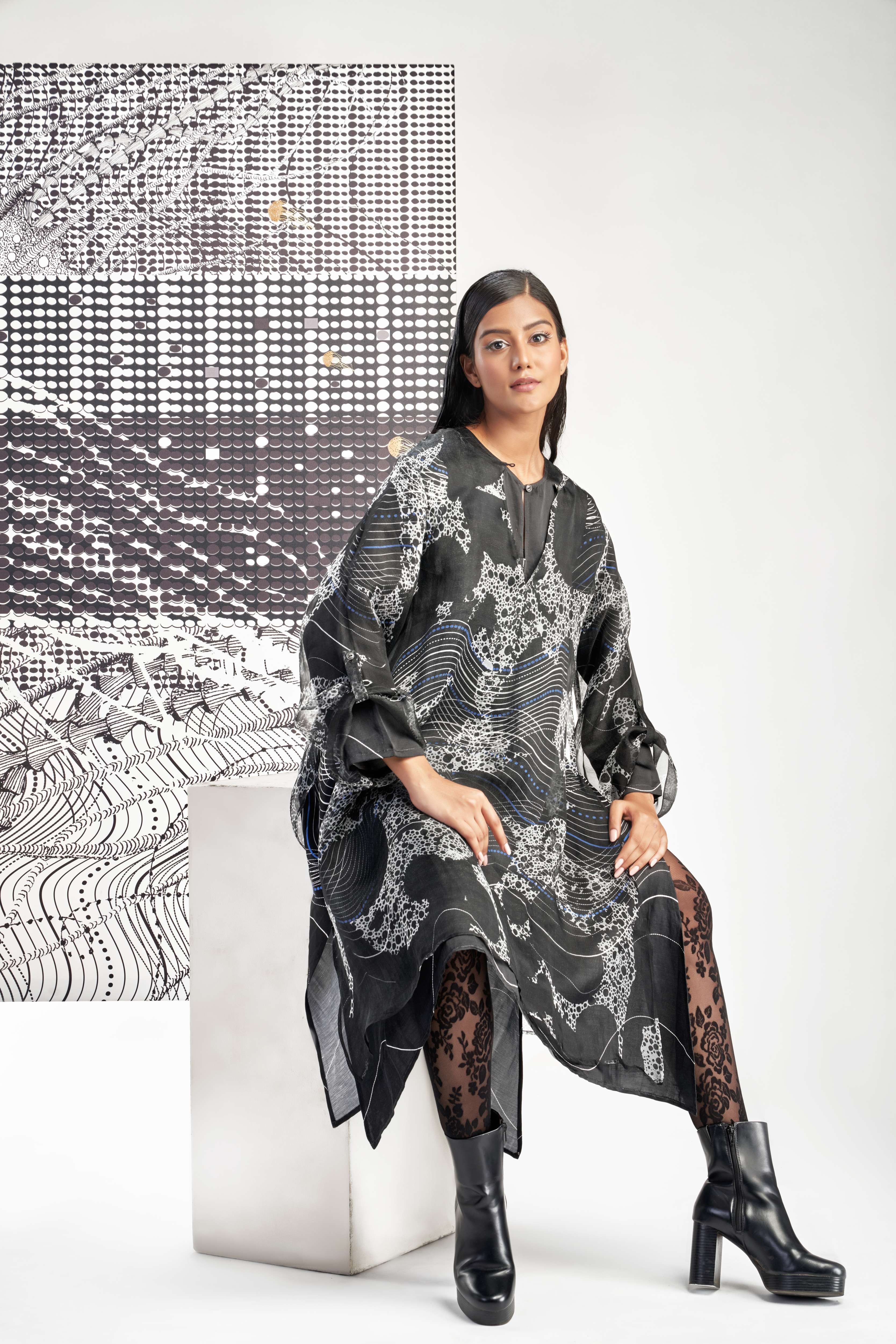 Black- Two Layer Tunic