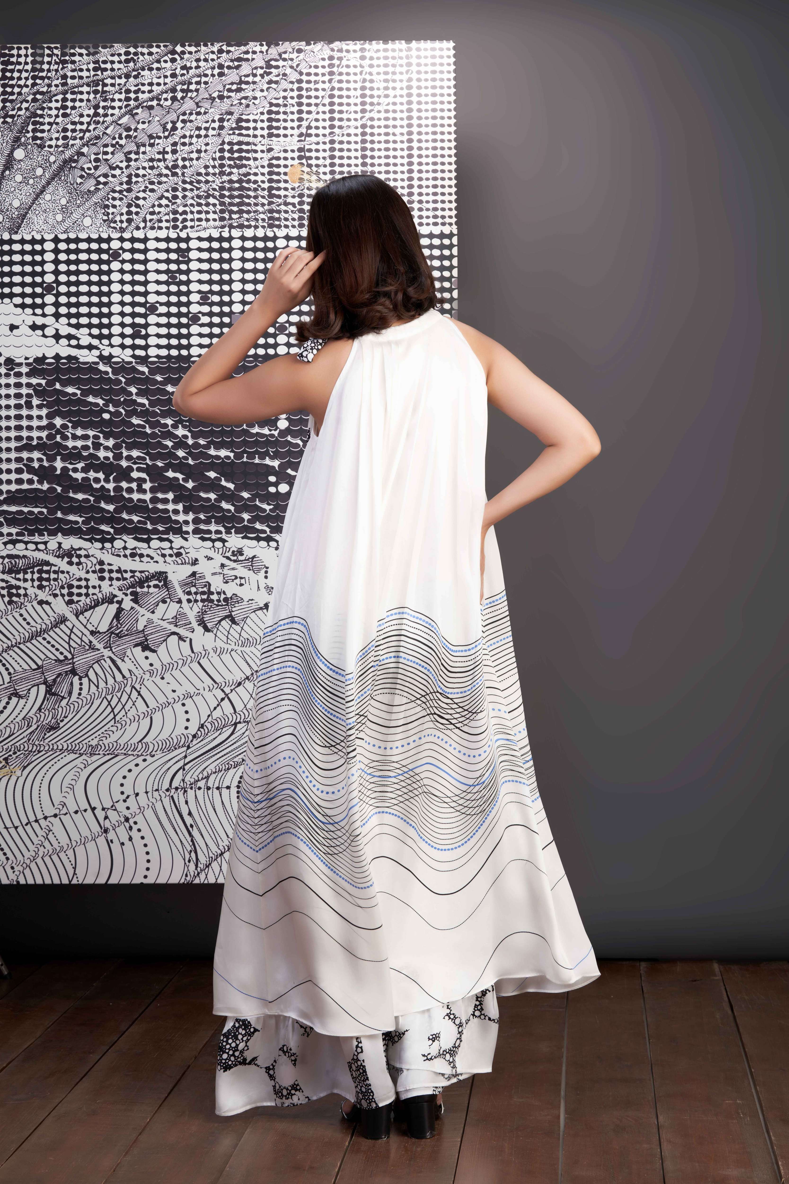 White- Gathered Dress