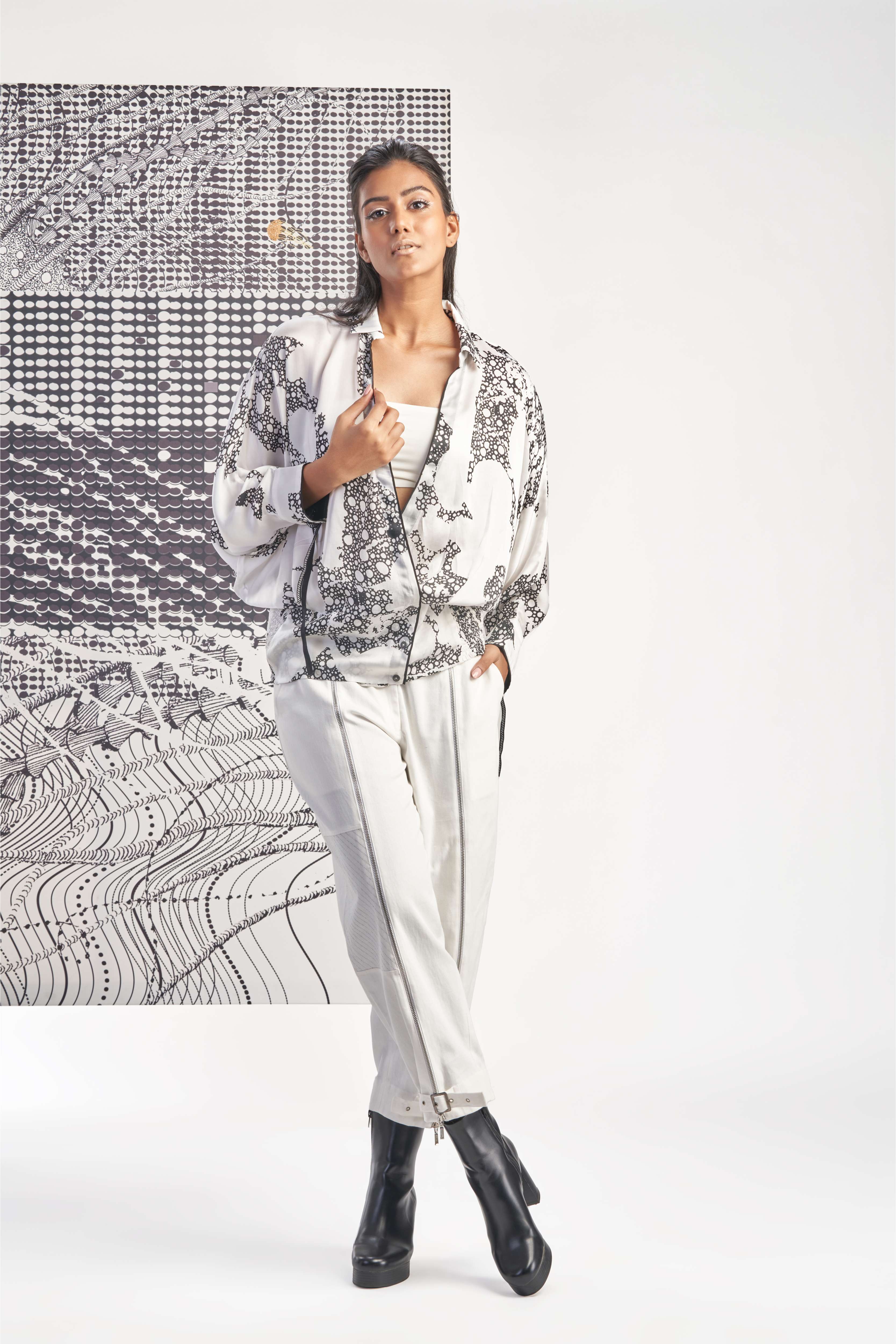 White- Overlap Shirt