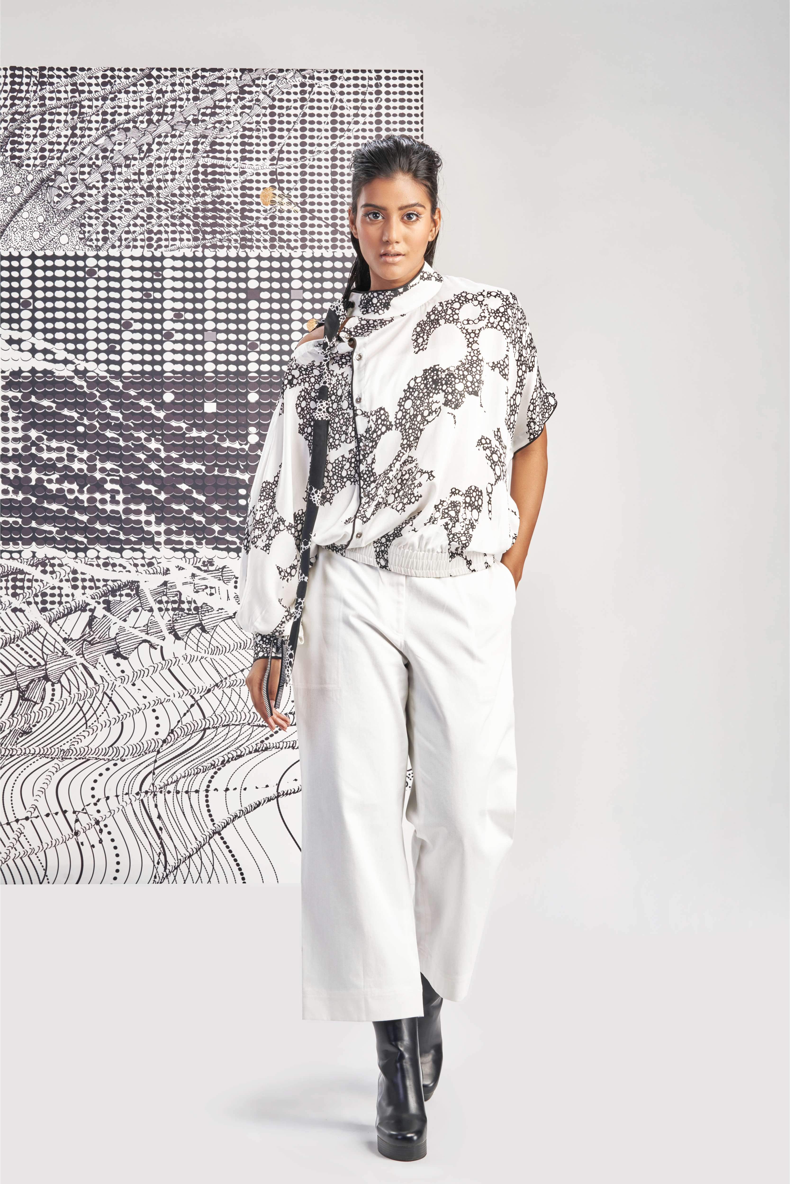 White-  Straight Pants